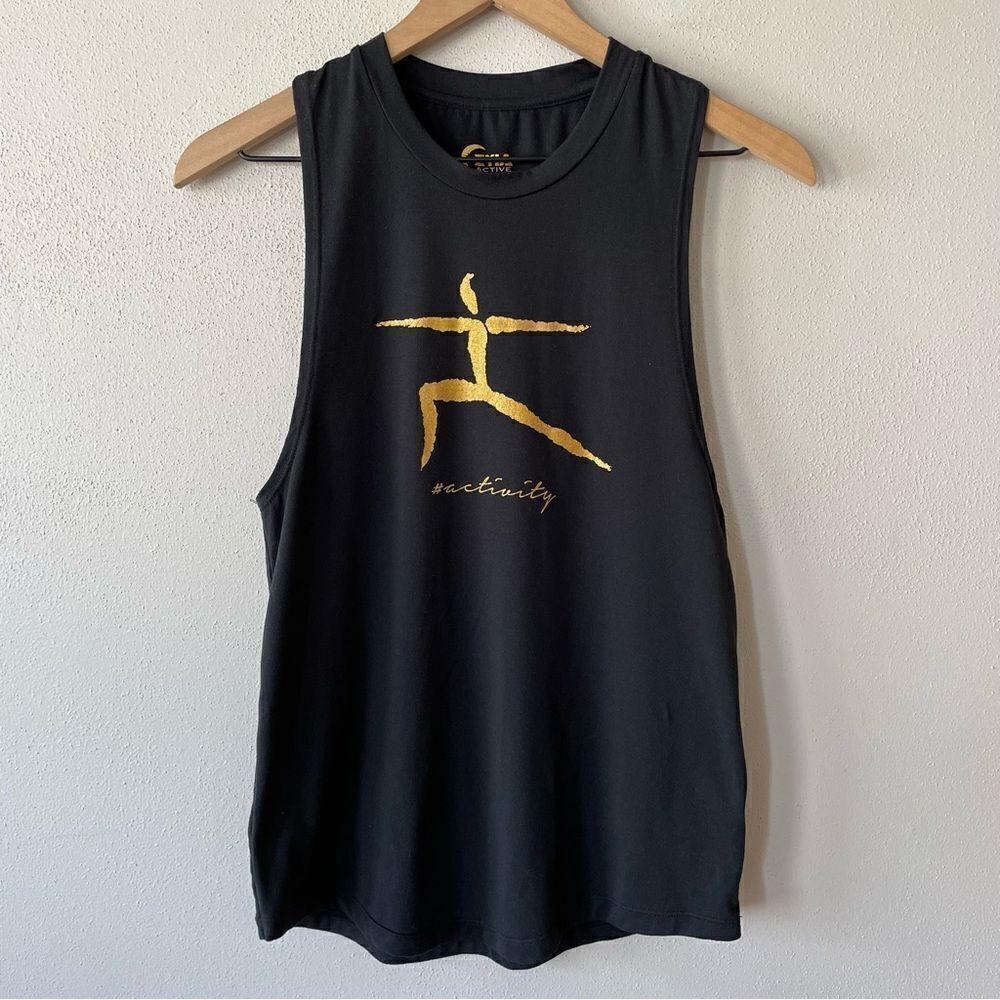 Zyia Active Black Sleeveless Tank Top